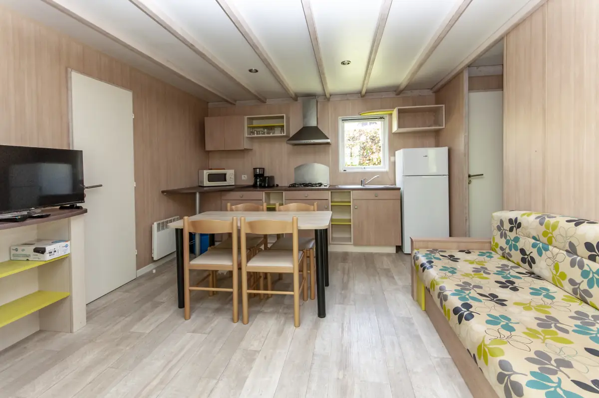 Séjour du Chalet Éden 3 chambres