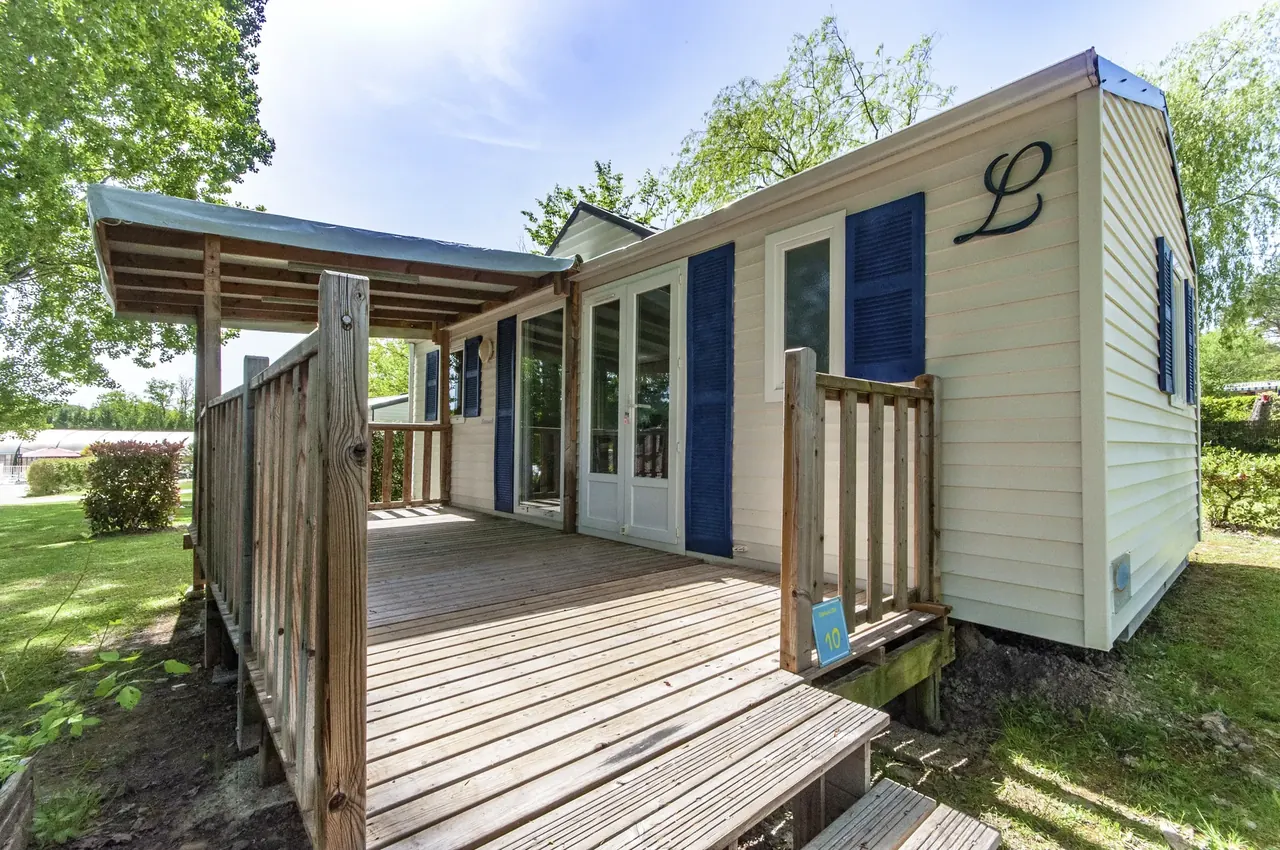 Mobil-home 2 chambres Standard, camping Les Étangs de Plessac