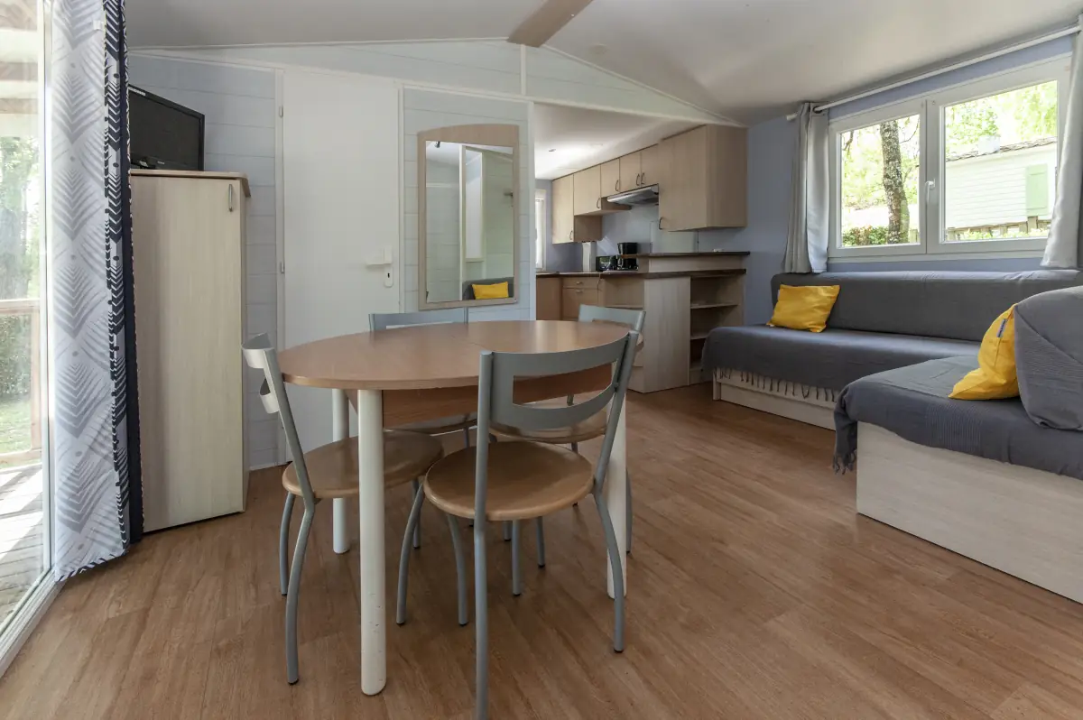Séjour du Mobil-home 2 chambres Standard