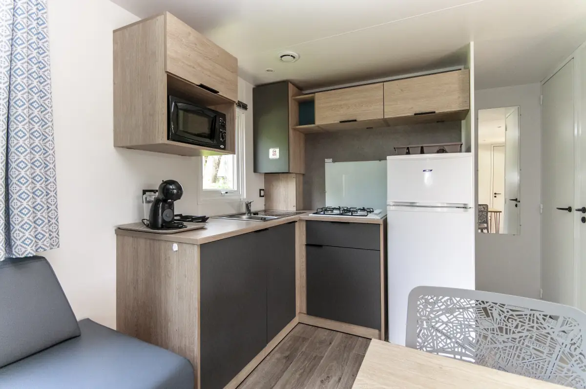 Séjour du Mobil-home 3 chambres Éden