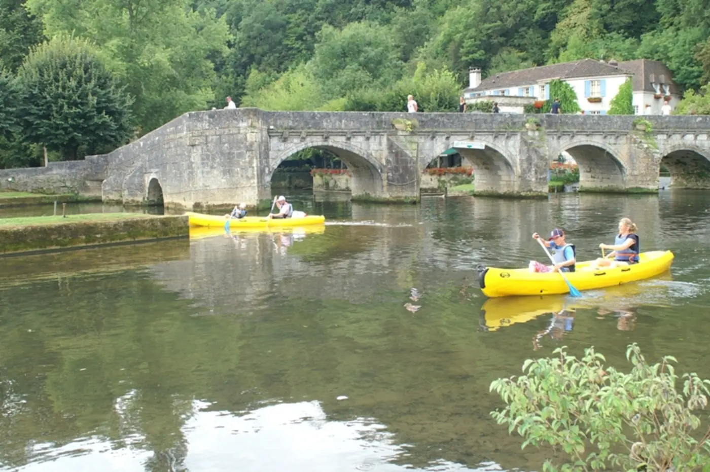Canoë sur la Dronne à Brantôme